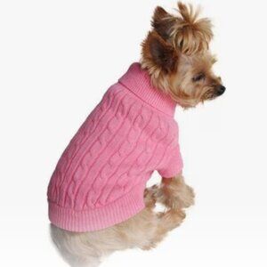 NWT DOGGIE DESIGN DOG Hypoallergenic COTTON PULLOVER SWEATER JACKET PINK MEDIUM